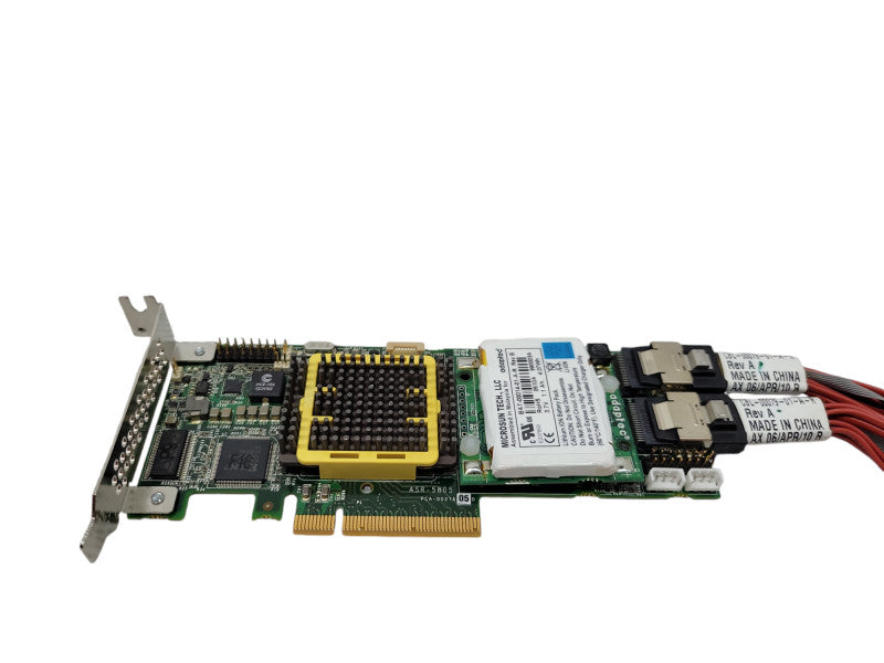 Adaptec ASR-5805 8-Port 3Gbps SAS PCIe x8 512MB RAID Controller + Battery Q%