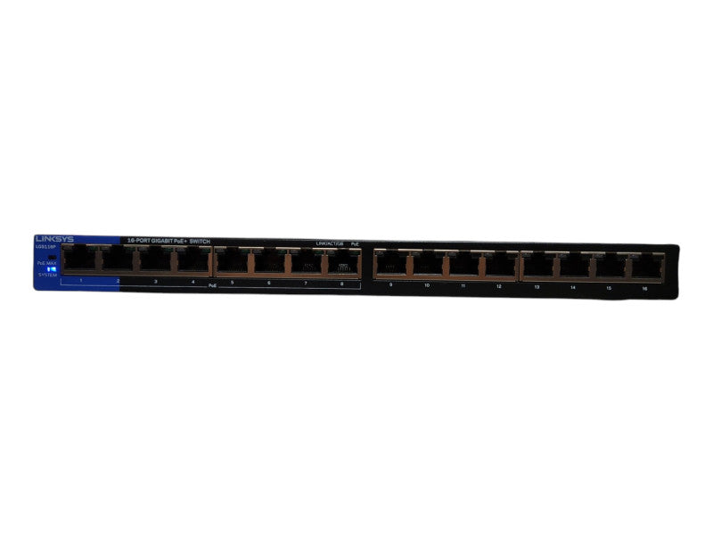 Linksys LGS116P 16 Port Gigabit PoE Network Switch Q
