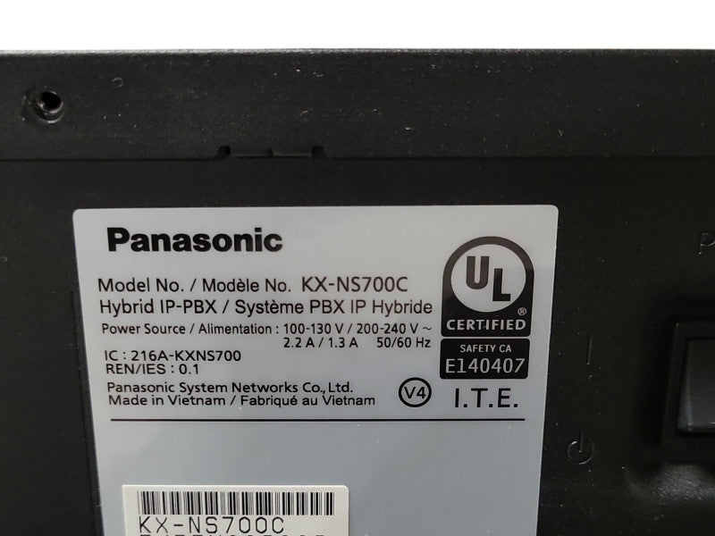 Panasonic KX-NS700 Hybrid IP-PBX Communication System, READ _