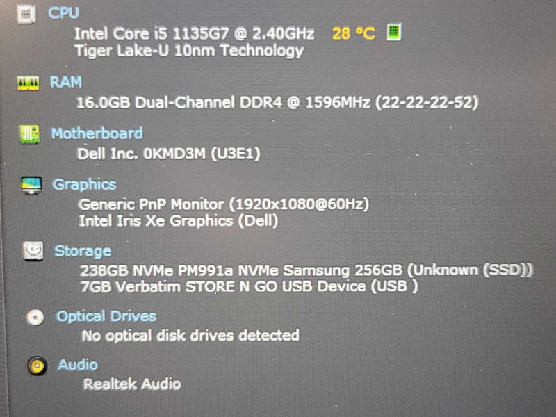 Dell Latitude 3420| i5-1135G7| 16GB DDR4| 256GB SSD READ β Lap200