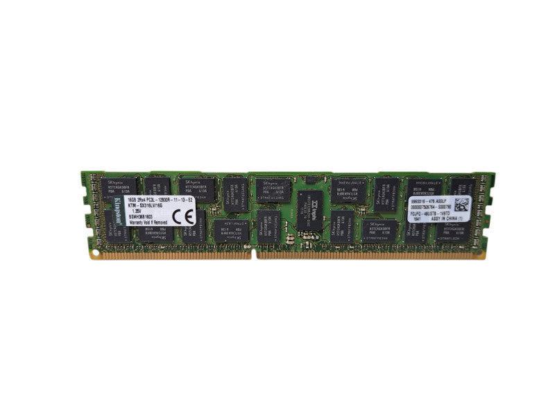 Kingston 16GB 2Rx4 PC3L-12800R-11-13-E2 | DDR3 Server Memory Q