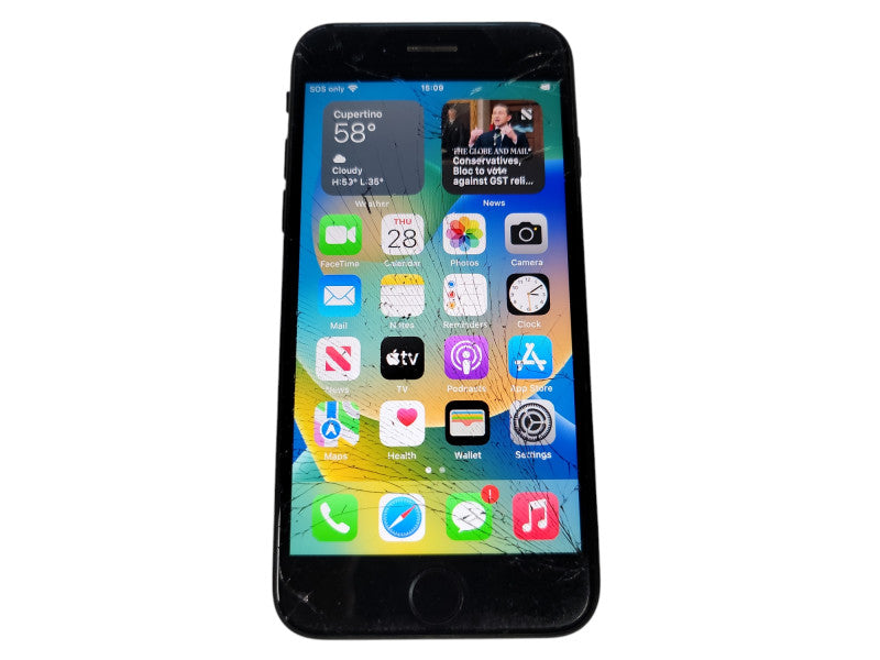 Apple iPhone SE 2 - 128GB - Space Gray [A2275 | Read] (