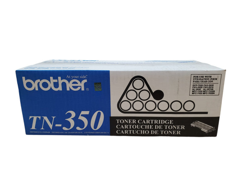 Brother TN-350 Black Toner Cartridge | 2500 Page | NEW