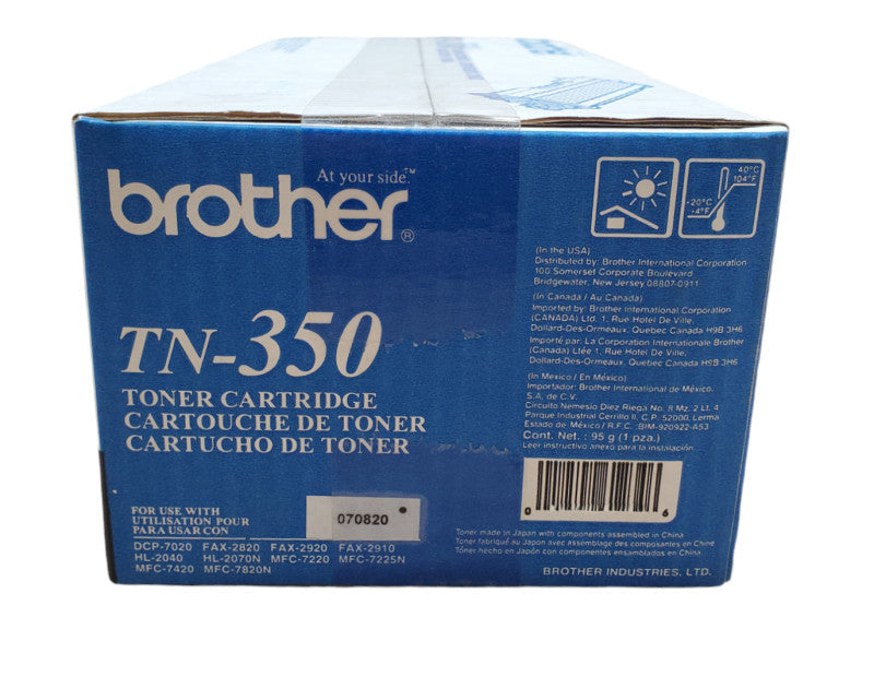 Brother TN-350 Black Toner Cartridge | 2500 Page | NEW