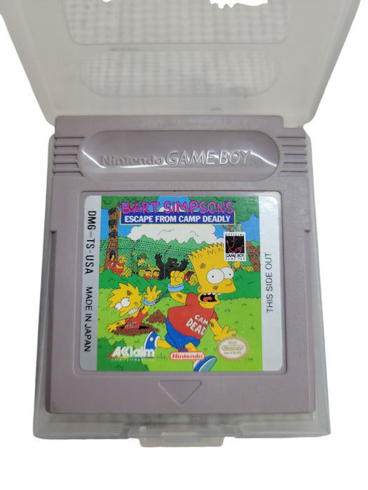 Bart Simpsons Escape From Camp Deadly - Gameboy Cartridge %