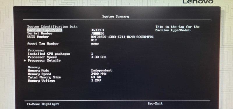 Lenovo System x3250 M6 1U, Xeon E3-1220v6 3.0GHz, 64GB DDR4, 1xPSU, READ _