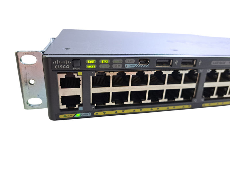 Cisco WS-C2960X-48FPS-L V07 | 48-Port Gigabit PoE+ 740W Switch | 4x SFP *READ*