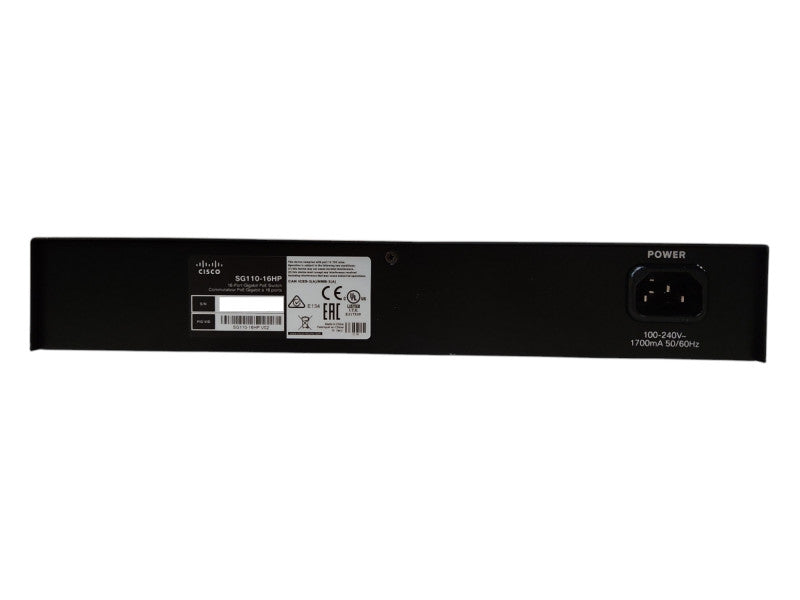 Cisco SG110-16HP 16-Port Gigabit PoE Unmanaged Switch