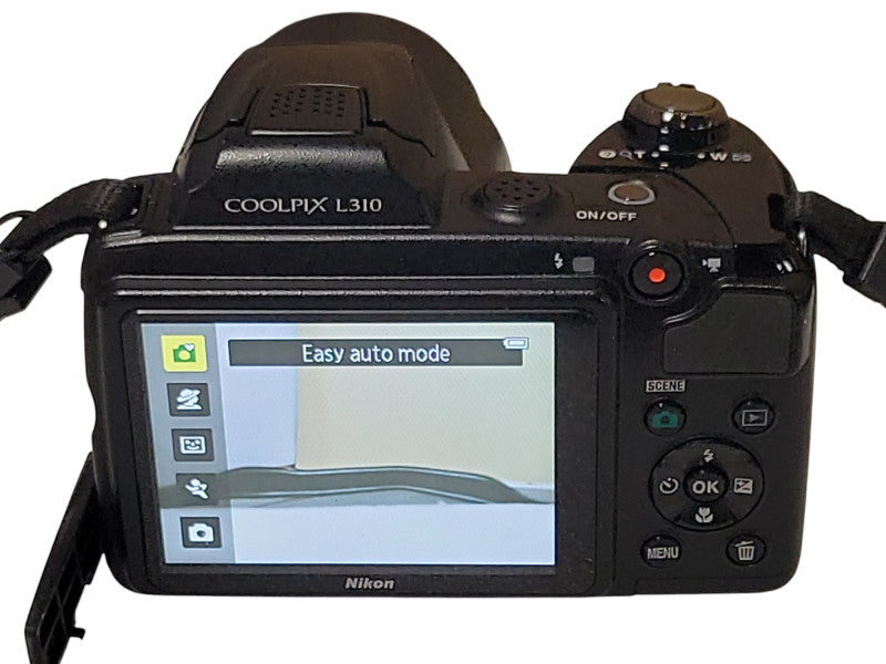Nikon COOLPIX L310 Black Digital Camera Wide Zoom 14.1 MP, No SD Card _
