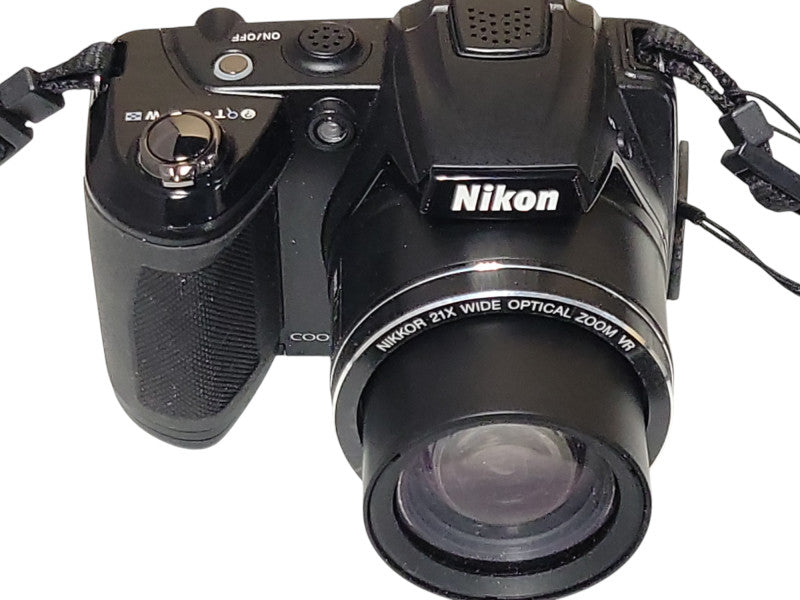 Nikon COOLPIX L310 Black Digital Camera Wide Zoom 14.1 MP, No SD Card _