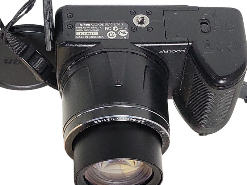 Nikon COOLPIX L310 Black Digital Camera Wide Zoom 14.1 MP, No SD Card _