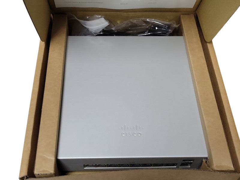 New Open-Box Cisco Meraki MS220-8P, 8-Port Gigabit PoE Network Switch Q_