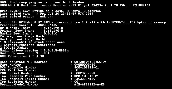 Cisco AIR-AP3802E-A-K9 v05 | Wave 2 AP %