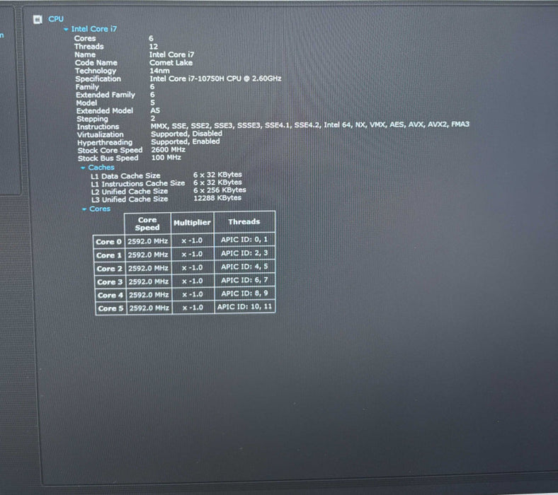Dell Precision 5550 i7-10750H QUADRO T1000 32GB RAM 512SSD No Power Adapter   Lap200
