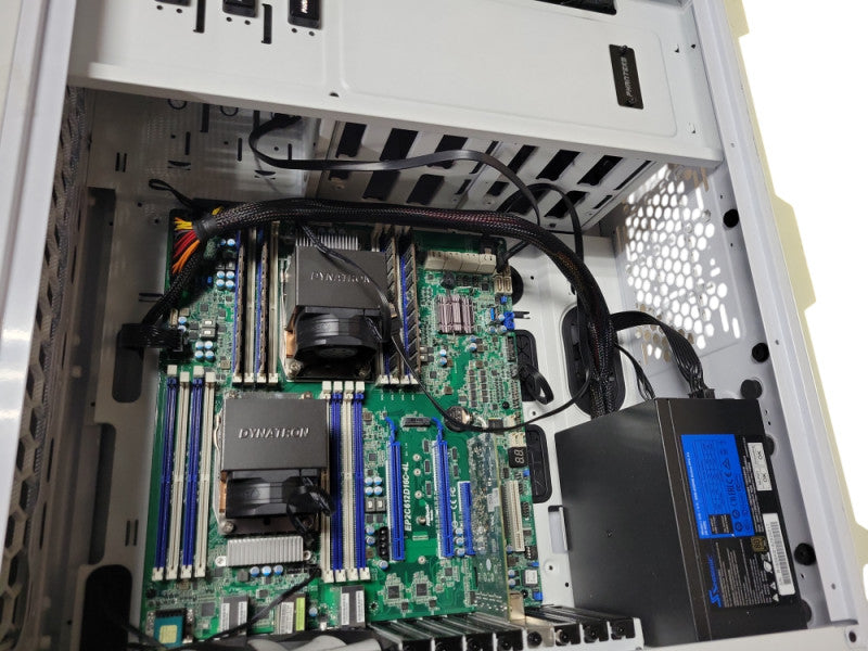 Custom/Asrock Server, 2x Xeon E5-2630v4 2.2GHz, 64GB DDR4, 650W PSU, 3.5" _