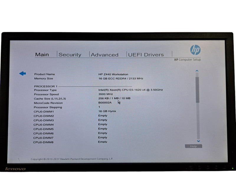 HP Z440 Workstation | Xeon E5-1620 v4 @ 3.50GHz, 16GB DDR4, No HDD/GPU