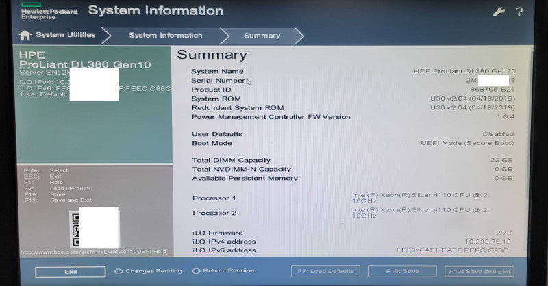 Hp DL380 G10 2U, 2x Silver 4110 2.10GHz, 32GB, P816i-a SR G10, 12x 2TB HDDs _