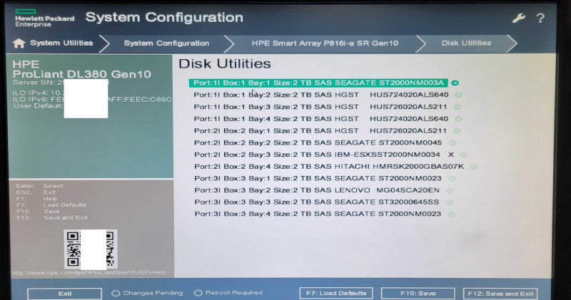 Hp DL380 G10 2U, 2x Silver 4110 2.10GHz, 32GB, P816i-a SR G10, 12x 2TB HDDs _