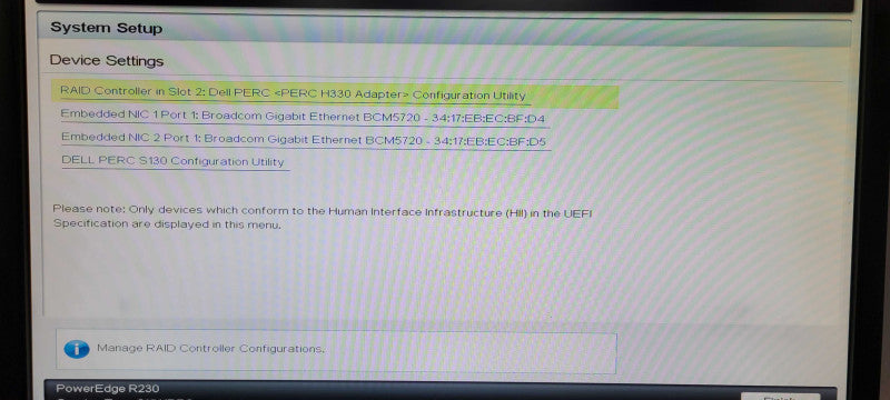 Dell PE R230 1U, Xeon E3-1240v5 3.5GHz, 64GB DDR4, H330, 2x 2TB HDDs _