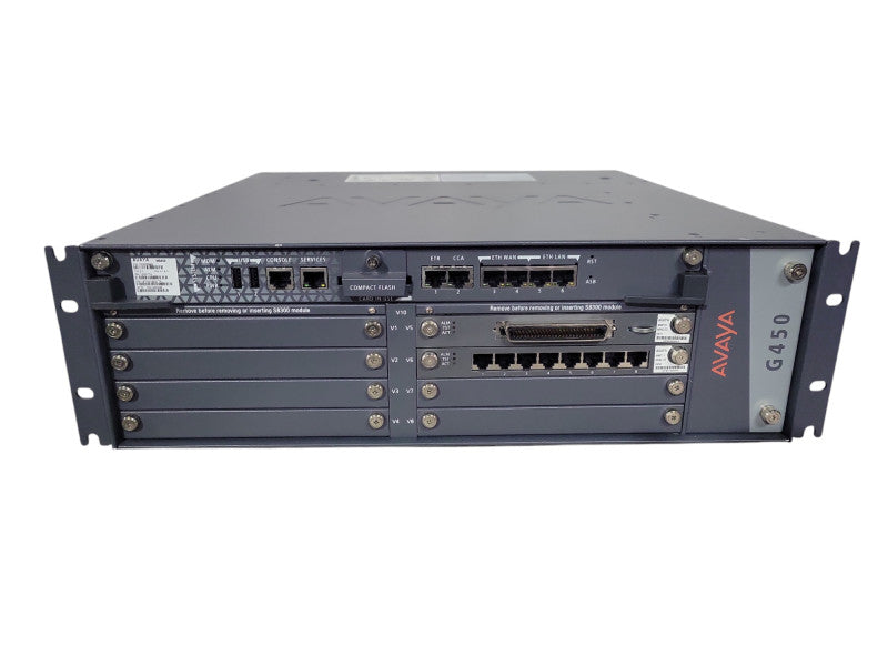 Avaya G450 Chassis w/ MB450, MM716 & MM711 | 2x PSU *READ* !