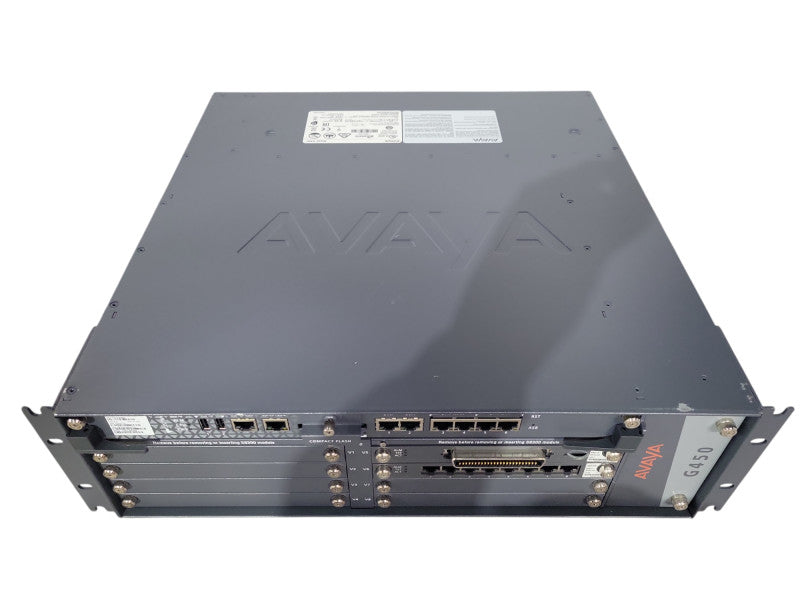 Avaya G450 Chassis w/ MB450, MM716 & MM711 | 2x PSU *READ* !