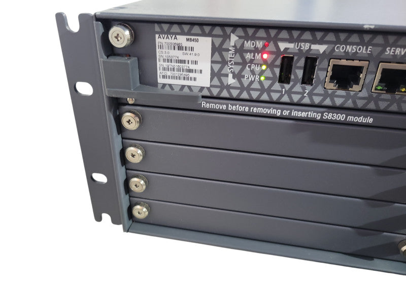 Avaya G450 Chassis w/ MB450, MM716 & MM711 | 2x PSU *READ* !