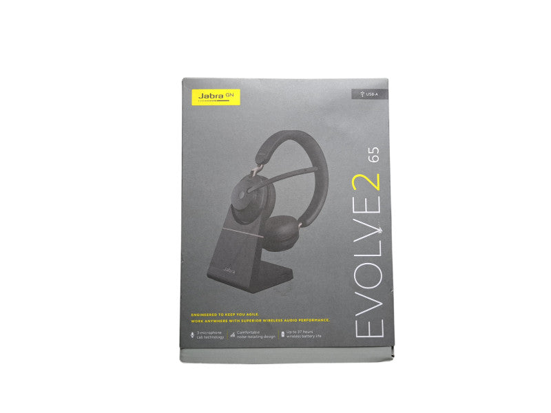 Jabra Evolve2 65 USB Type A Professional Headset with Charging Stand
