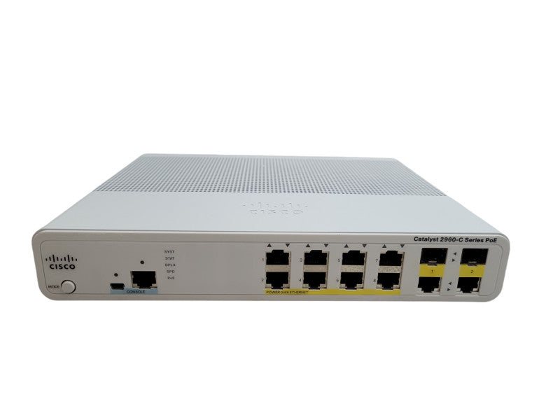 Cisco WS-C2960C-8PC-L | 8-Port 10/100 PoE Silent Switch Q%