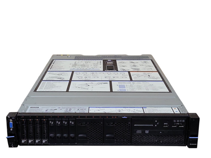 Lenovo System x3650 M5, 2x Xeon E5-2620v3 2.4GHz, 64GB, 4x 900GB HDDs, 2x PSU _