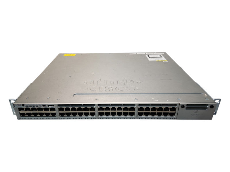 Cisco WS-C3850-48F-S, 48-Port Gigabit PoE+ Switch, 1x 1100W PSU