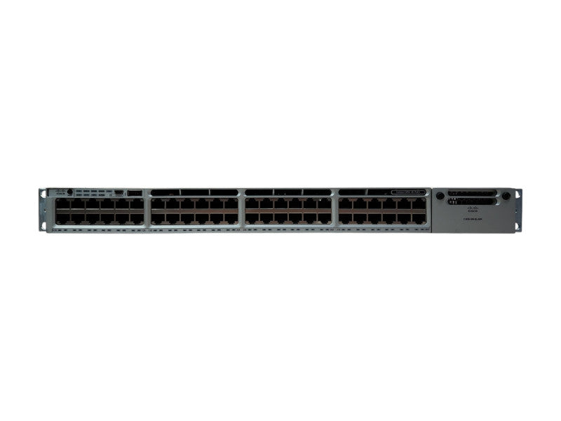 Cisco WS-C3850-48F-S, 48-Port Gigabit PoE+ Switch, 1x 1100W PSU