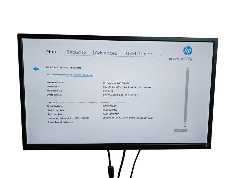 HP ProDesk 400 G4 DM Mini Desktop i5-8500T 8GB DDR4