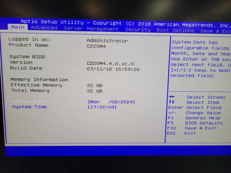 CISCO USC C220 M4 - XEON E5-2609 V3 | 32GB | No HDD | 2x 770 W PSU %