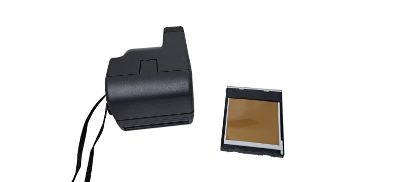 Polaroid 600 One Step Close Up Built-In Flash Film Instant Camera With Strap