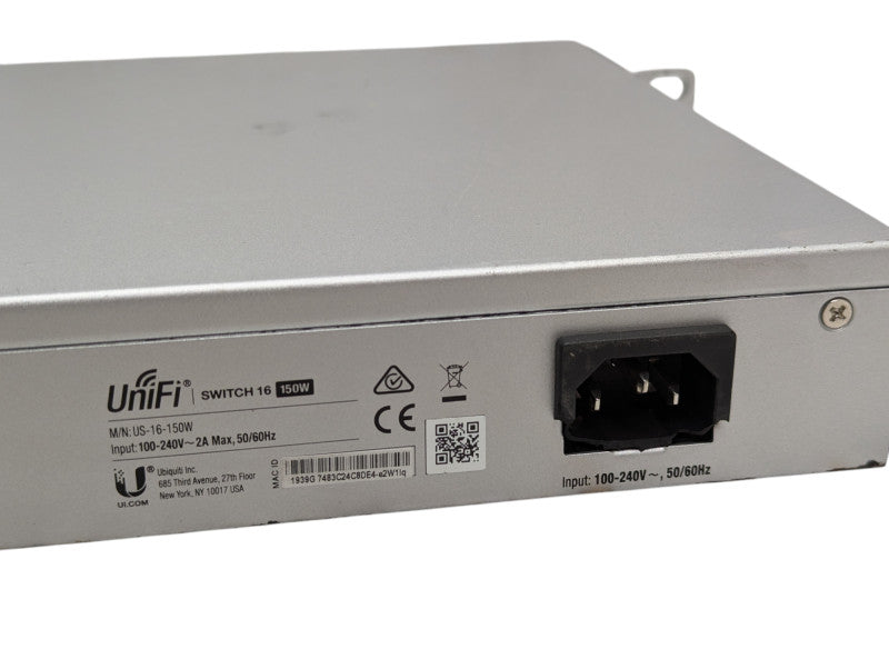 Ubiquiti UniFi Switch US-16-150W 16 Port Gigabit PoE Switch Please READ  -