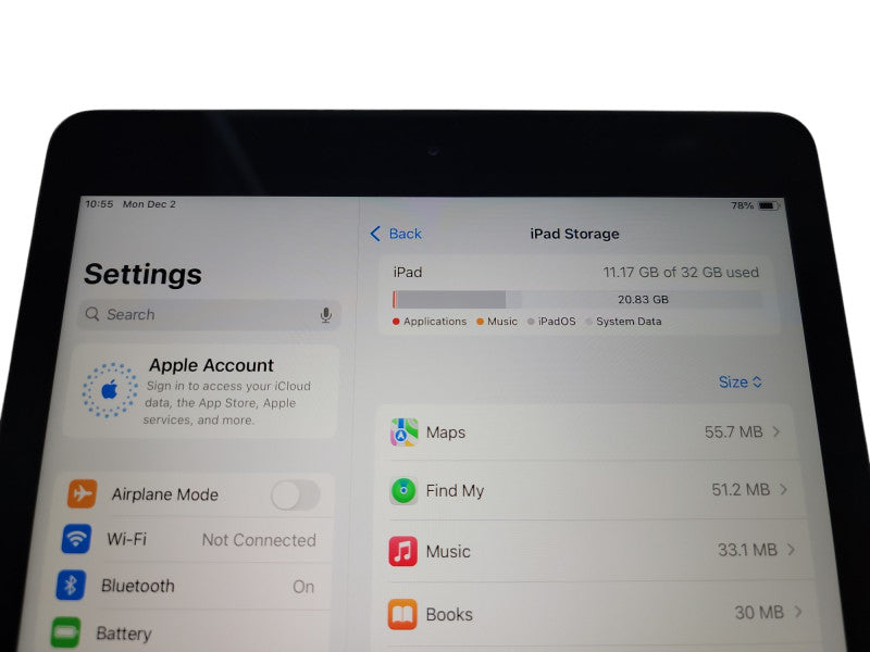 Apple iPad 7th Gen - 32GB - Space Gray [A2197] (