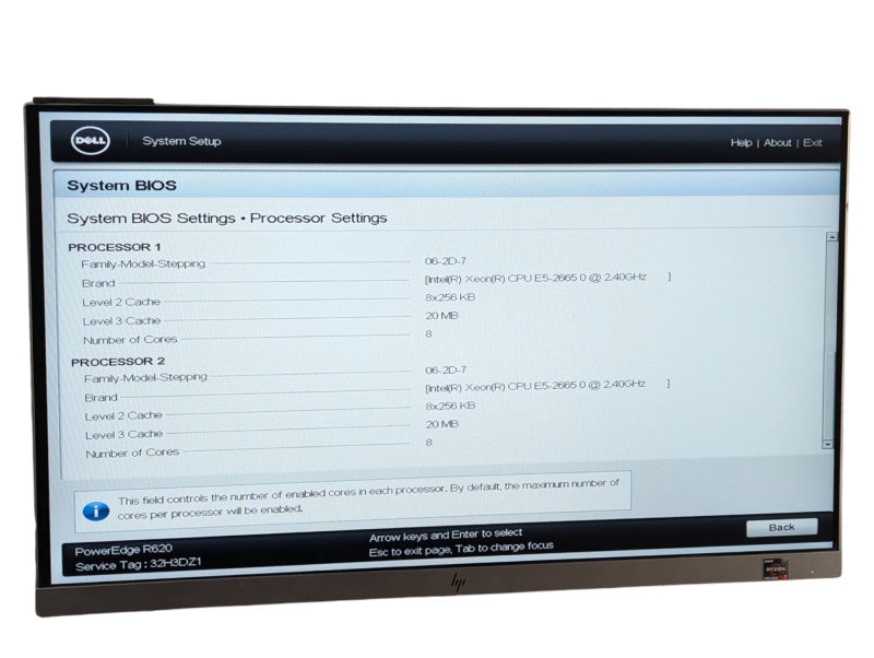 Dell PowerEdge R620 2x Intel Xeon E5-2665 0 @ 2.40Ghz 320GB RAM  Q-