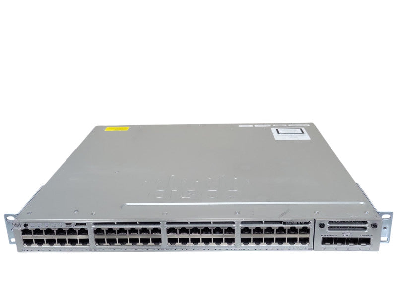 Cisco WS-C3850-48F-S 48-Port Gigabit PoE+ Switch, 2x 350W PSU, C3850-NM-4-1G _