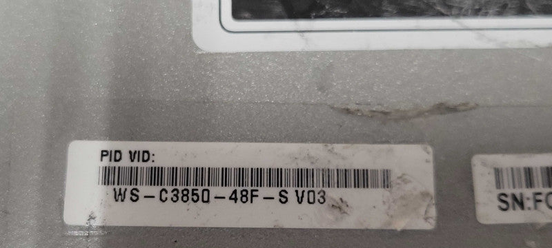 Cisco WS-C3850-48F-S 48-Port Gigabit PoE+ Switch, 2x 350W PSU, C3850-NM-4-1G _