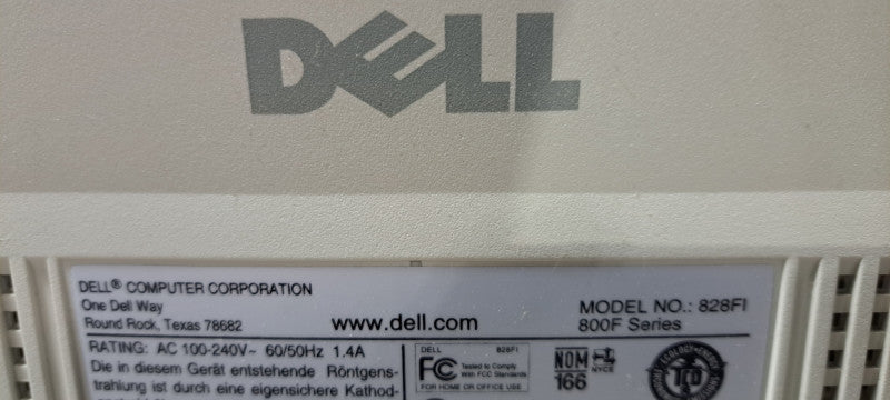 Vintage Dell 15" 828Fi VGA CRT Monitor 1280x1024