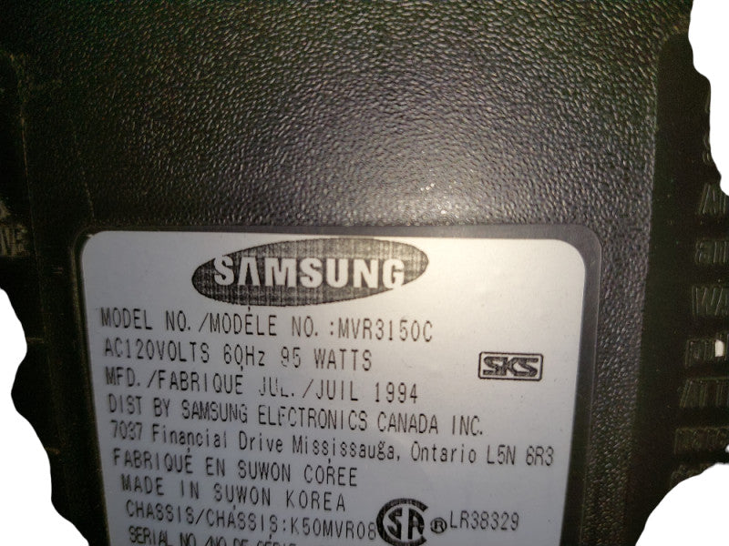 Samsung CRT Television /VHS Player Combo 20" TV Model: MVR3150C yr.1994  =