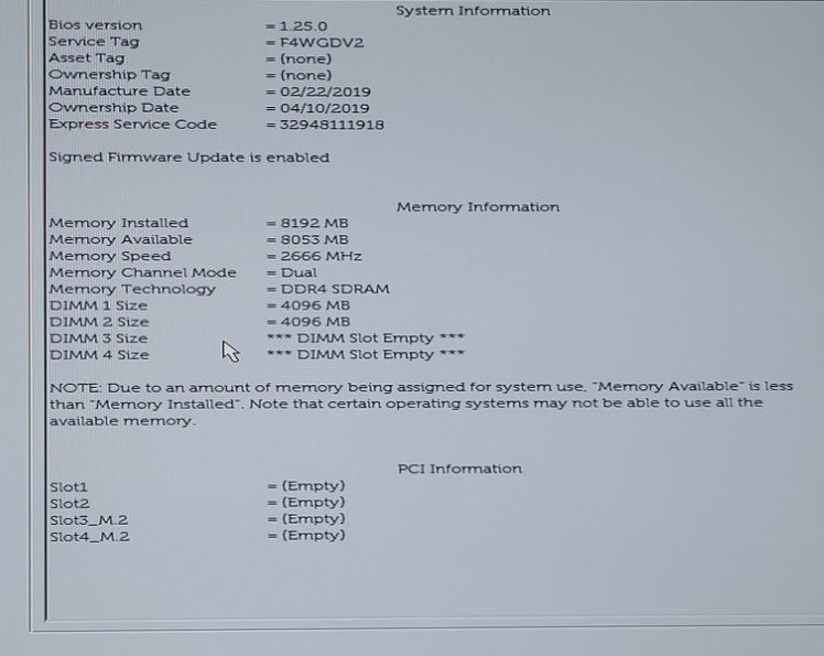 Dell OptiPlex 7060  SFF 5060 i5-8500@3.0GHz 8GB RAM NO-HDD/SSD  Q