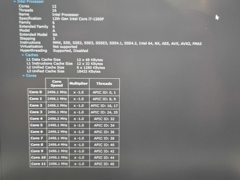 Lenovo ThinkPad X1 Carbon Gen 9| i7-1260P| 16GB RAM| 512GB SSD FOR PARTS/REPA β Lap200