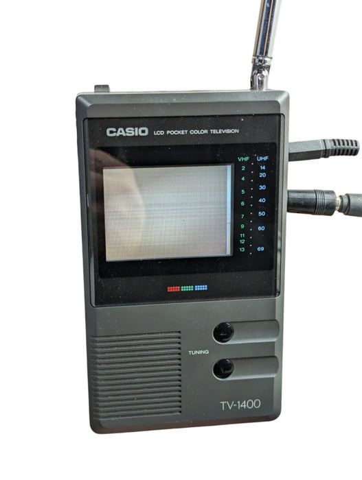 CASIO TV-1400 LCD Portable Color Television Please READ  -