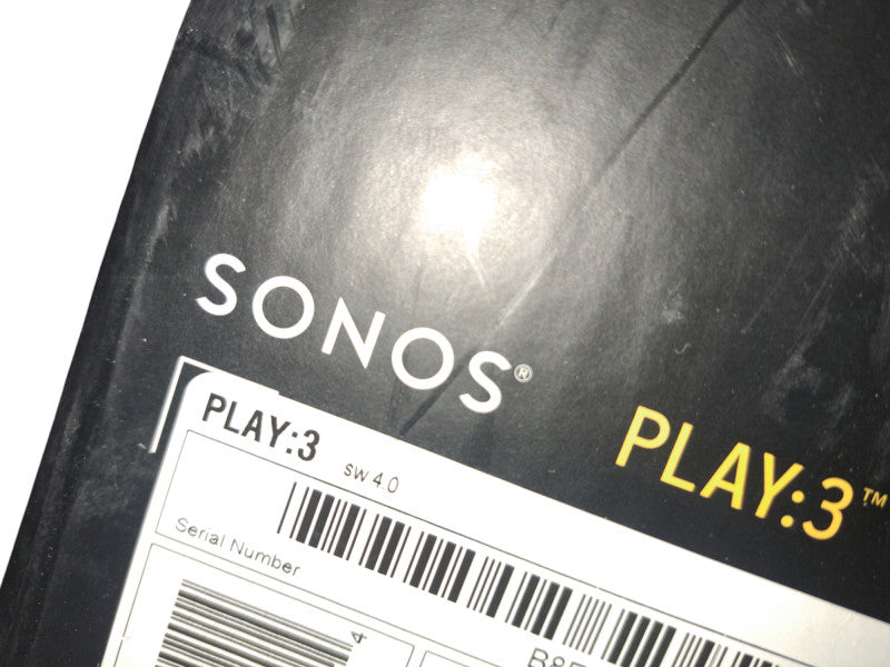 SONOS Play 3 Wireless Speaker | READ