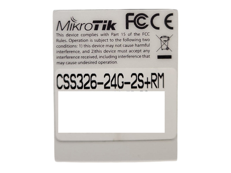 MikroTik CSS326-24G-2S+RM, 24-Port Gigabit Ethernet Switch, 2x SFP+
