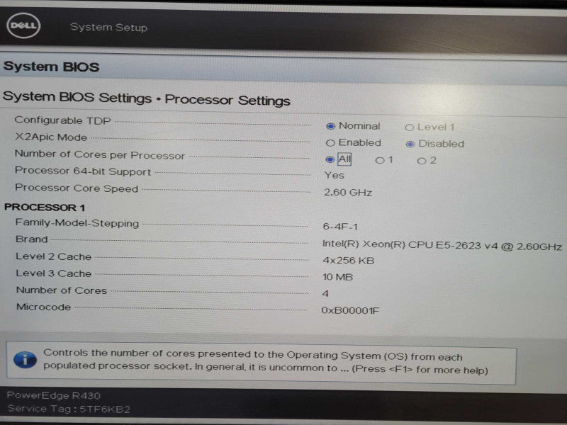 Dell R430 1U 8x 2.5", Xeon E5-2623 v4 @ 2.6GHz, 32GB DDR4, H730 Mini, !