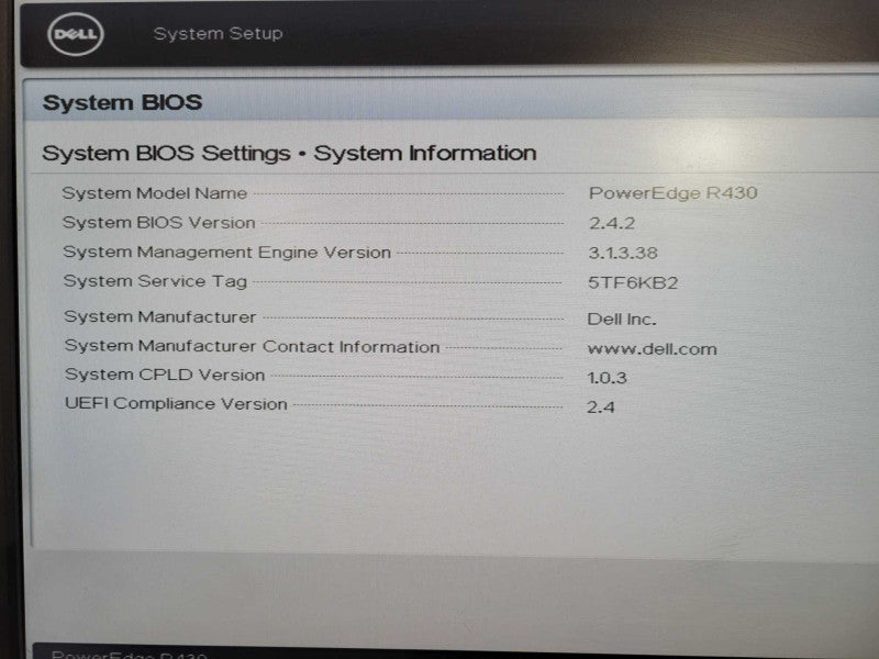 Dell R430 1U 8x 2.5", Xeon E5-2623 v4 @ 2.6GHz, 32GB DDR4, H730 Mini, !