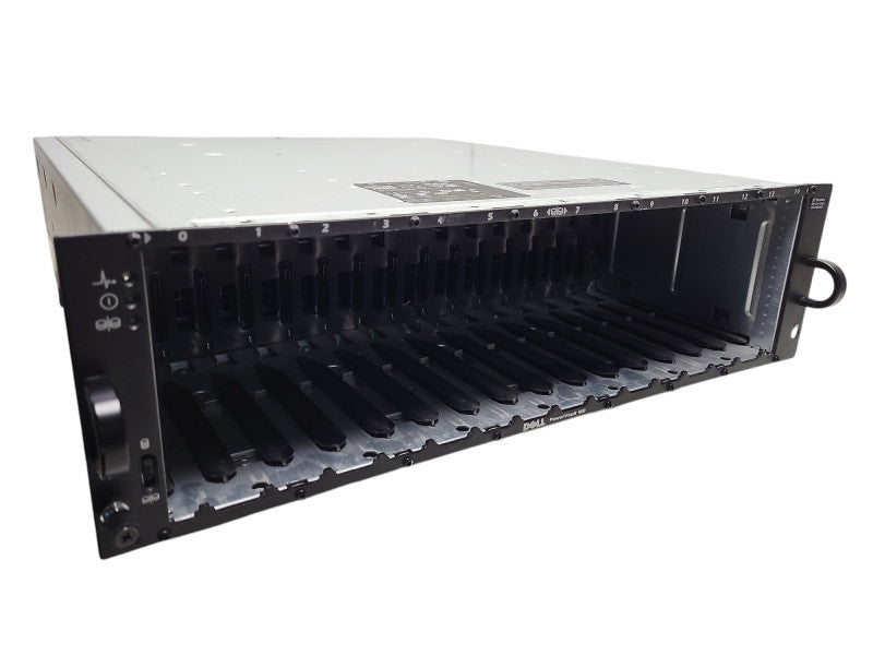 Dell PowerVault MD1000 Disk Storage Expansion 15-Bays 2x AMP01-SIM Controller $