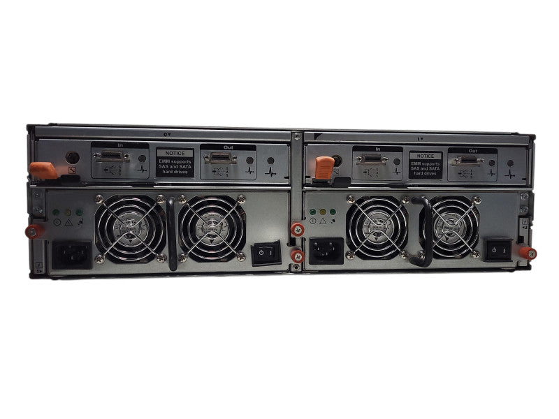 Dell PowerVault MD1000 Disk Storage Expansion 15-Bays 2x AMP01-SIM Controller $